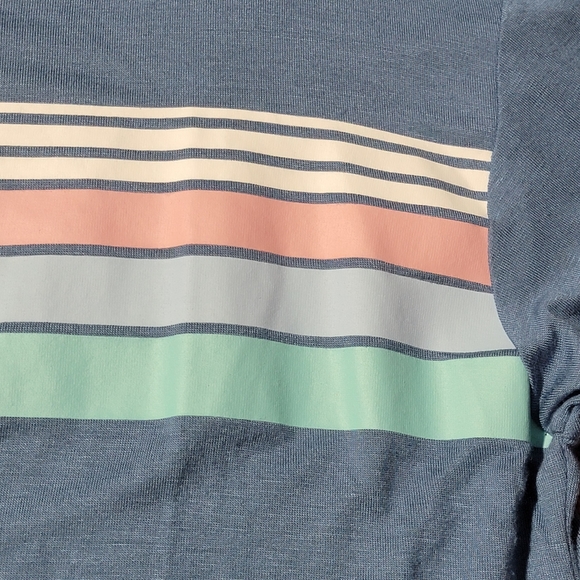 Aeropostale seriously soft tomboy tee small blue striped - Picture 3 of 6